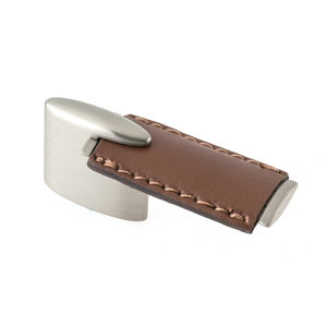 Modern Leather and Metal Pull - 7451