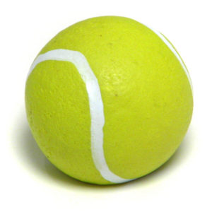 Pomo ecléctico de resina en forma de pelota de tenis - 9351