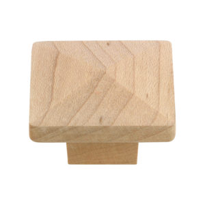 Manija tipo botón ecléctica, madera de maple - 115