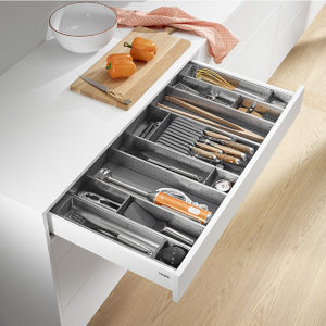 Modular Orgaline Kit for Utensil/Knive and Small Electrical Appliance Drawers. 20" deep x 14" wide (500 mm x 350 mm)