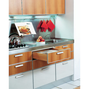 FUTURA Slide with Self-Closing for Frameless Cabinet - Full Extension Concealed Undermount