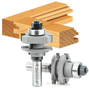Ogee Stile & Rail Router Bit Sets for 3/4 to 1 Inch Material (2 pc)