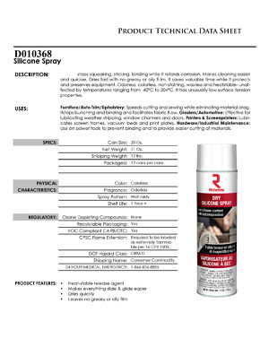 Dry Silicone Spray 13 oz - Sullivans