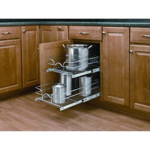 Rev-A-Shelf double Pull-Out Basket in Chrome Wire