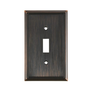 Switch Plate 1 Toggle Entry - Contemporary Style