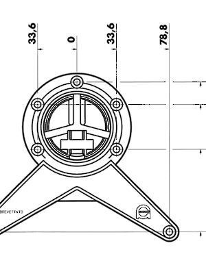 Pata plegable para mesa - 710 mm (28'') - Richelieu Hardware