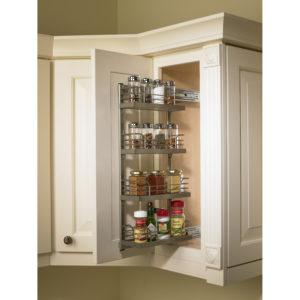 Upper cabinet spice discount rack