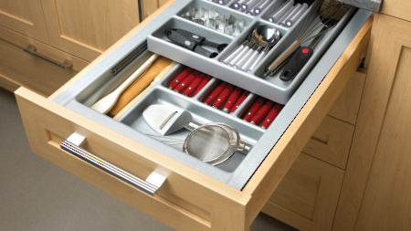 Double-Tiered Cutlery Tray