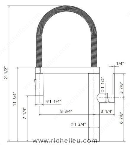 Grifo de cocina Blanco - Mini Culina - Richelieu Hardware