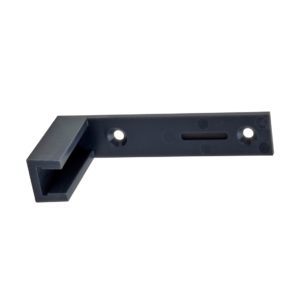 Bottom Guide Adapter, Plastic (Anthracite), for Wooden Doors