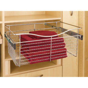 Rev-A-Shelf pull-Out Wire Basket, Satin Nickel