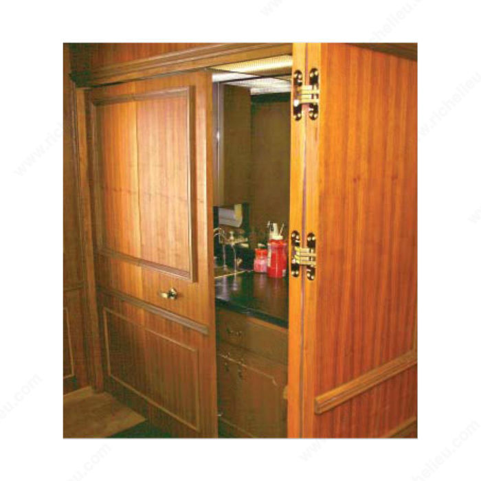 Bisagra oculta para puerta Interior de madera, bisagra Invisible ajustable  3D de aleación de Zinc, 180