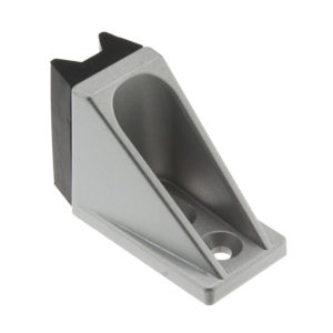 Bottom door stop with centering assembly