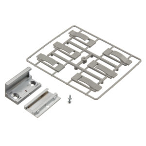 Floor Guide, Screw Mounting, Rattle Proof, 2-Part, for Glass Thickness 8-13 mm (5/16"-17/32")