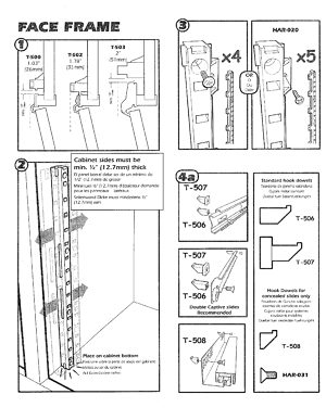 Instructions pour installation avec cadrage de façade