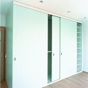 HAWA-220 Planfront System for Sliding Cabinet Doors with Flush Mounting