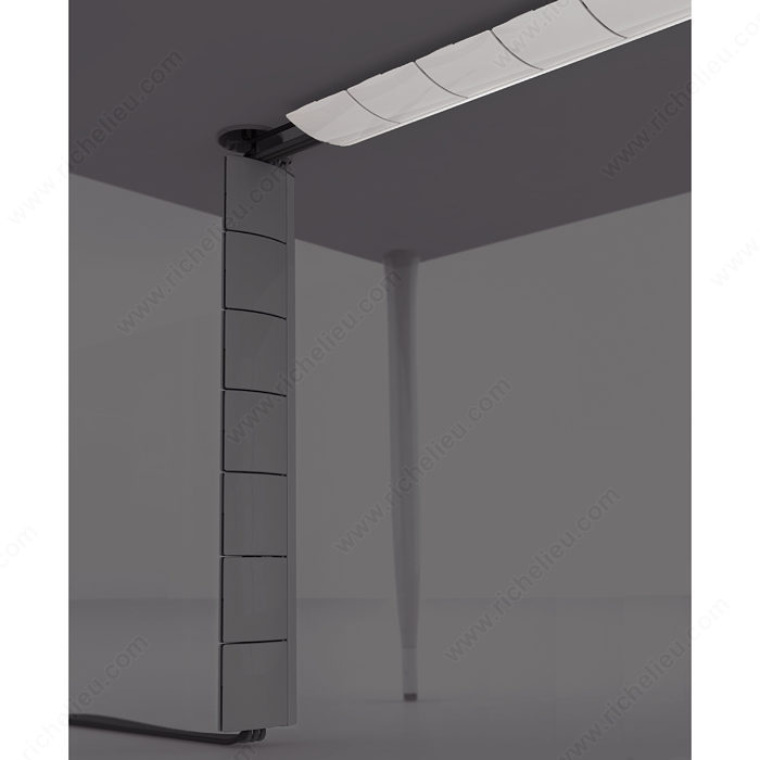 Columna pasacables vertical (para debajo de escritorios) - Richelieu  Hardware