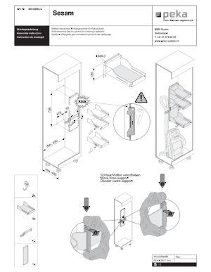Système de rangement pour armoire à balai Sesam - Quincaillerie