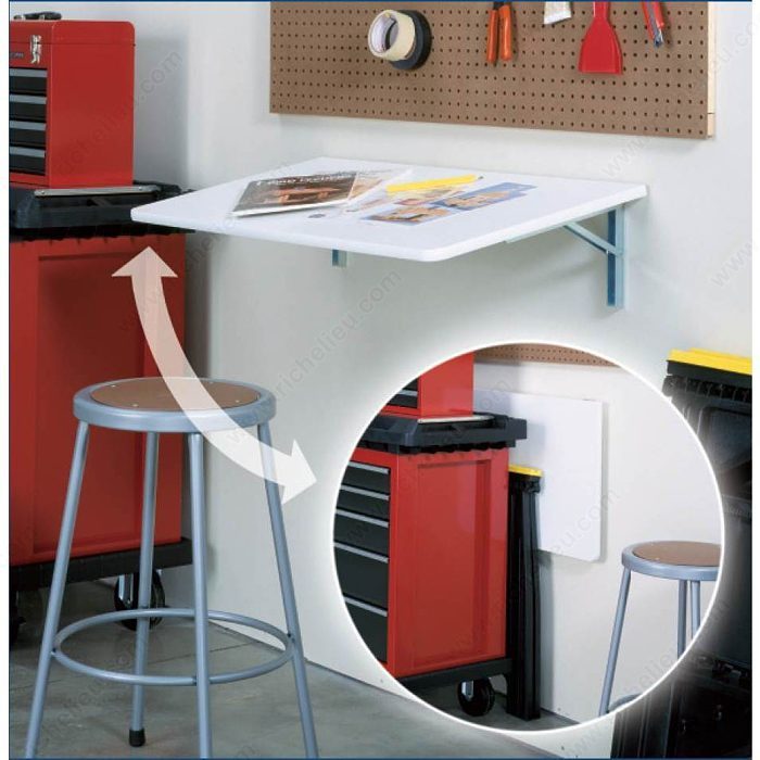 2pcs Folding Bracket for Shelf Table Desk Wall Mounted Support