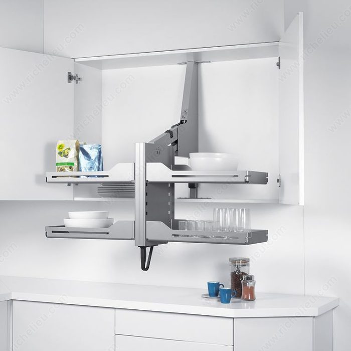 Accessible design- EZ-Down Storage System - kitchen cabinets - Richelieu