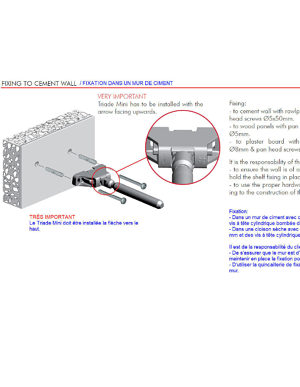 TRIADE MINI - Concealed Mounting Bracket for Wall Shelf - Richelieu Hardware