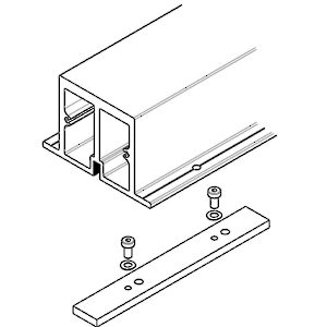 Profil de renforcement et plaque de raccordement pour haut d'armoire