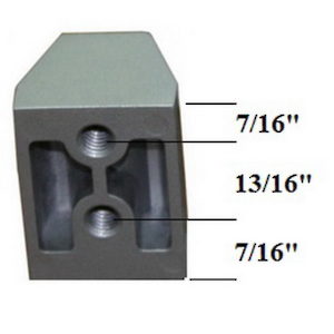 Kit de bisagra universal de repuesto para puertas de escaparate de aluminio  - Richelieu Hardware