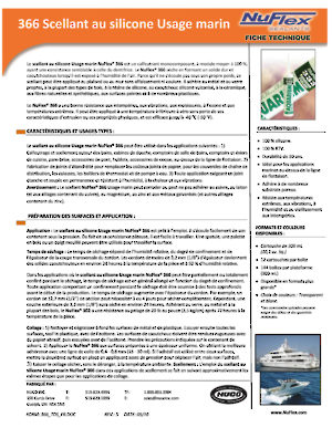 Scellant au silicone NuFlex® 366 pour usage marin - Quincaillerie Richelieu