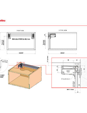 Instructions H7 + Profilé d'aluminium + Barre de fixation murale