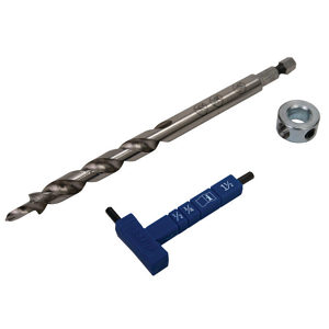 Drill Bit Set with Stop Collar & Gauge/Hex Wrench