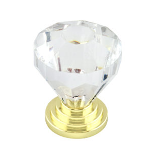 Eclectic Acrylic and Metal Knob - 10089