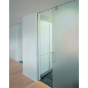 HAWA-Junior 120/GP Top Hung Sliding System for Glass Doors with Fixed Glass