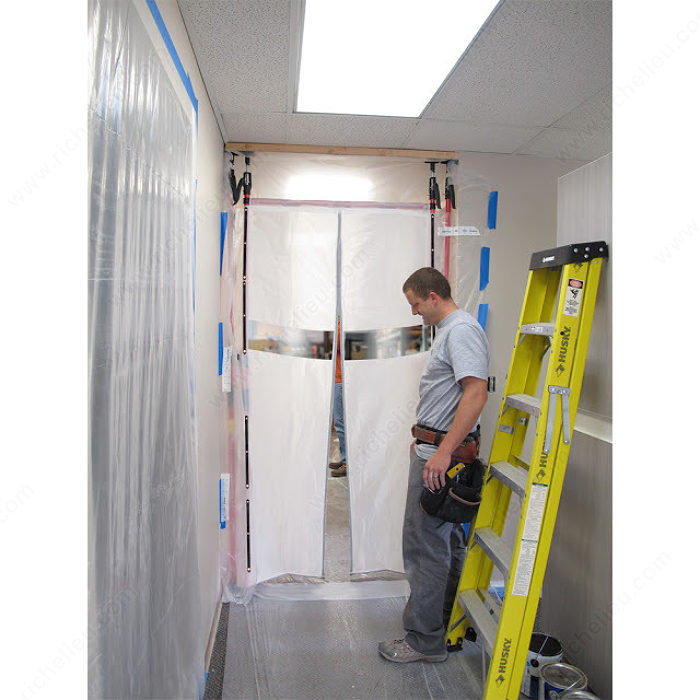 Magnetic Dust Barrier Door System