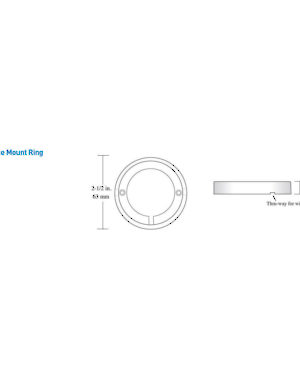 Surface mount trim ring dimensions