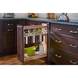 Rev-A-Shelf Base Cabinet Pullout with Utensil Bins and Blumotion
