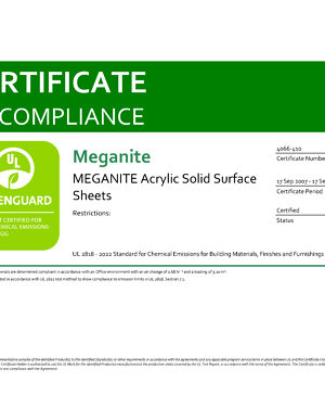 Certification Greenguard