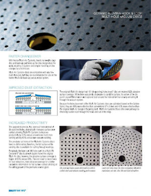 Ceramic Alumina Hook & Loop Multi-Hole Vacuum Discs
