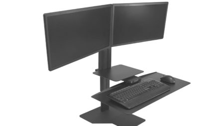 Sit2Stand - Double Monitors/Black