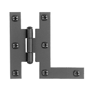 Rustic Surface Hinge in Forged Iron - 091