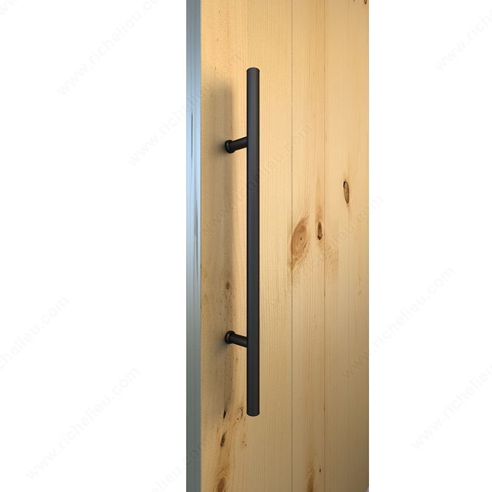 Tirador de puerta corrediza de madera empotrada, herrajes para muebles,  armario, negro - AliExpress