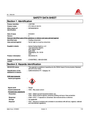 American Safety Datasheet