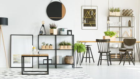 Multipurpose open shelving structures