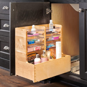 Rev-A-Shelf wood Vanity Sink Base Storage Organizer