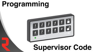 How to program a supervisor code on the StealthLock electronic cabinet lock