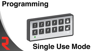 How to program the single use mode on the StealthLock electronic cabinet lock
