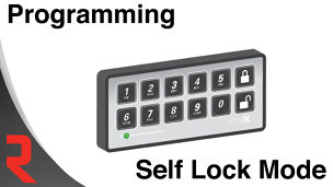 How to program the self lock mode  on the StealthLock electronic cabinet lock
