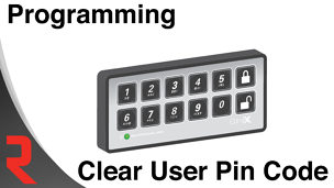 How to clear a user pin code on the StealthLock electronic cabinet lock
