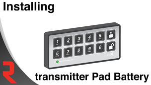 How to replace the transmitter pad battery on the StealthLock electronic cabinet lock