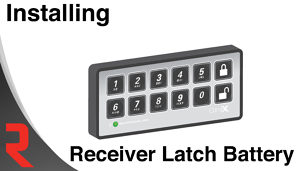 How to replace the receiver latch battery on the StealthLock electronic cabinet lock