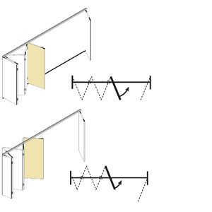 Pivot Door Set for Folded Stack - Hawa Variofold/Centerfold 80H